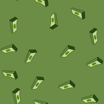 seamless pattern investment cash stack cartoon. success symbol, business pile, banking economy investment cash stack sign vector