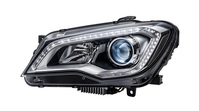 Modern Automotive Headlamp with Daytime Running Light DRL Technology