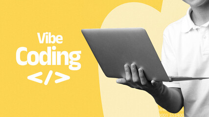 Vibe coding session with hands-on practice using a laptop in a bright environment