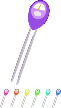 bacteria compost thermometer cartoon. heat moisture, aeration microbes, pile monitoring bacteria compost thermometer sign vector