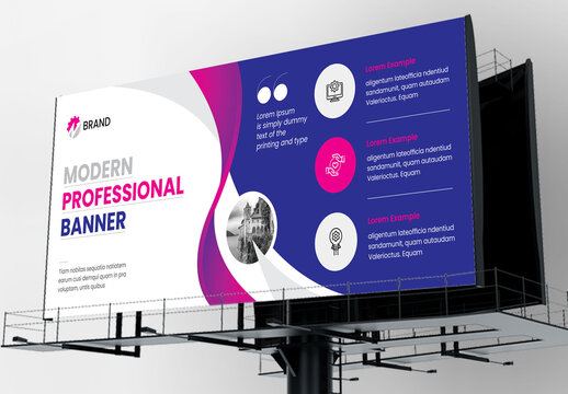 Creative Business Billboard Banner Layout