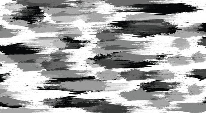 Monochromatic horizontal brush stroke background in black, white, and gray tones.