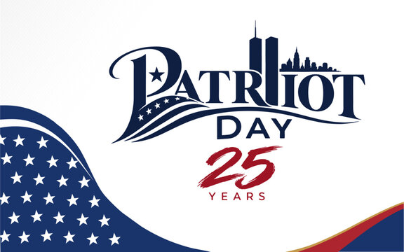 American Patriot Day 2026 Emblem Celebrating 25 Years of September 11 Remembrance.