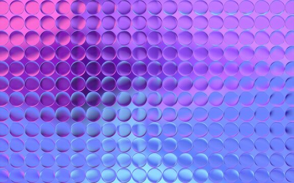 Abstract purple and blue glass circle pattern background