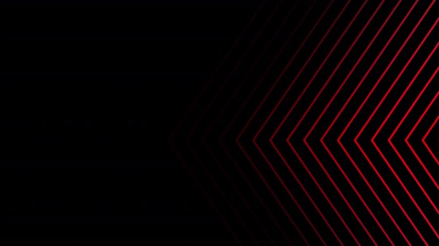 Abstract red neon arrow lines moving forward on a overlay  Transparent  background for modern digital technology and futuristic gaming graphic design
