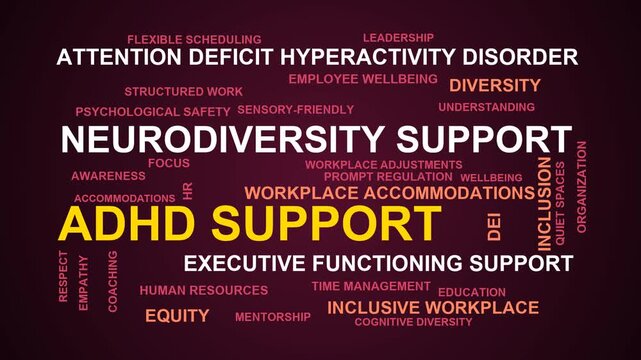 Adhd Support Word Cloud