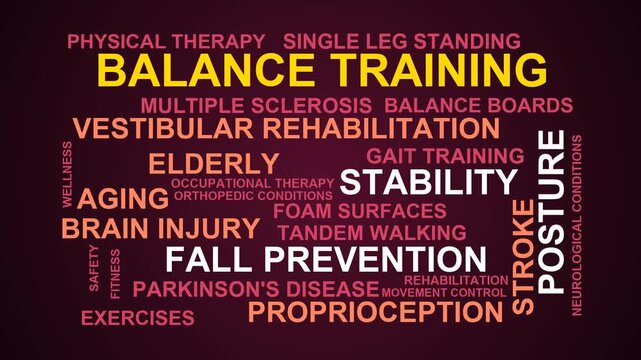 Balance Training Word Cloud