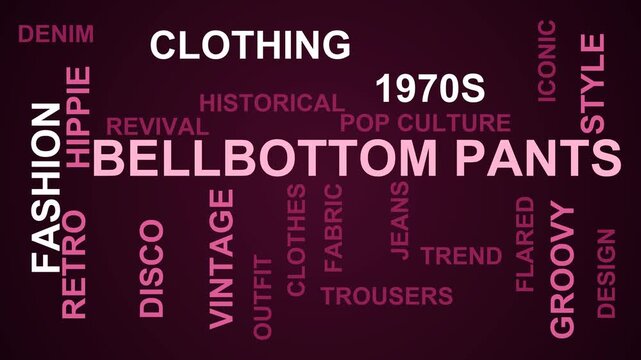 Bellbottom Pants Word Cloud