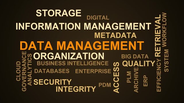 Data Management Word Cloud