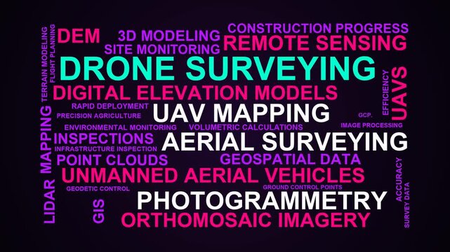 Drone Surveying Word Cloud