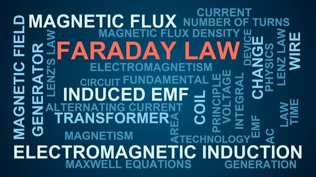 Faraday Law Word Cloud