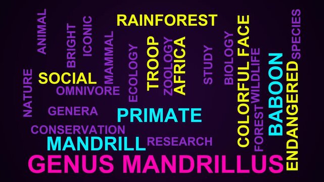Genus Mandrillus Word Cloud