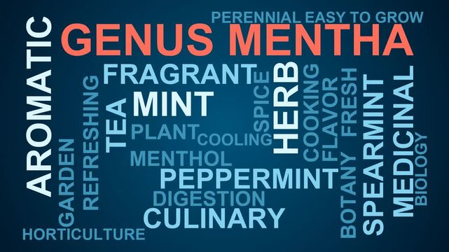 Genus Mentha Word Cloud