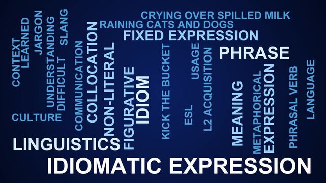 Idiomatic Expression Word Cloud