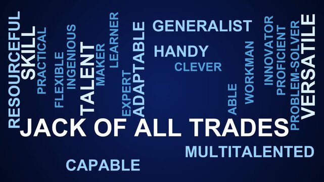 Jack Of All Trades Word Cloud