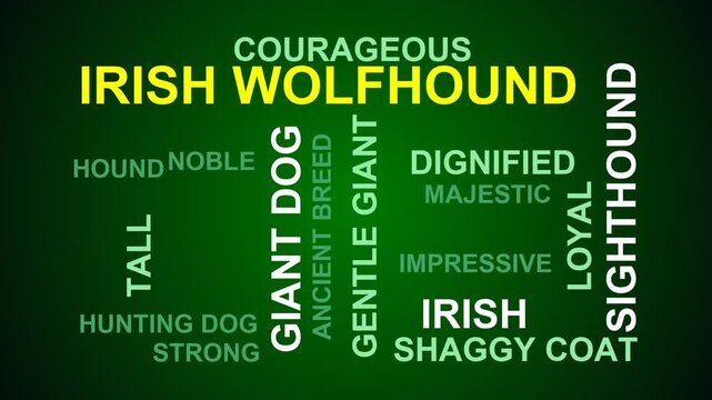 Irish Wolfhound Word Cloud