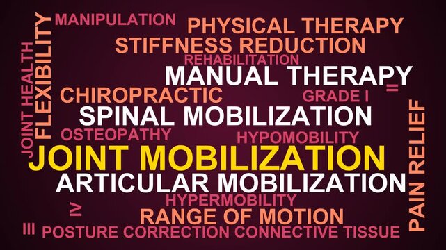 Joint Mobilization Word Cloud