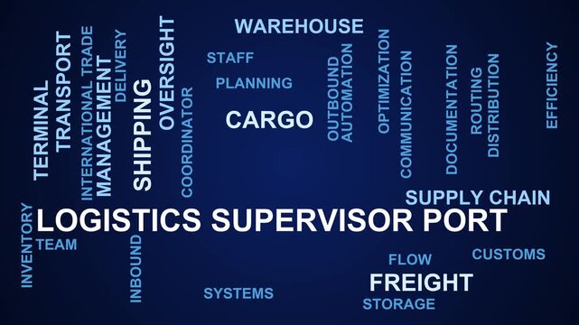 Logistics Supervisor Port Word Cloud