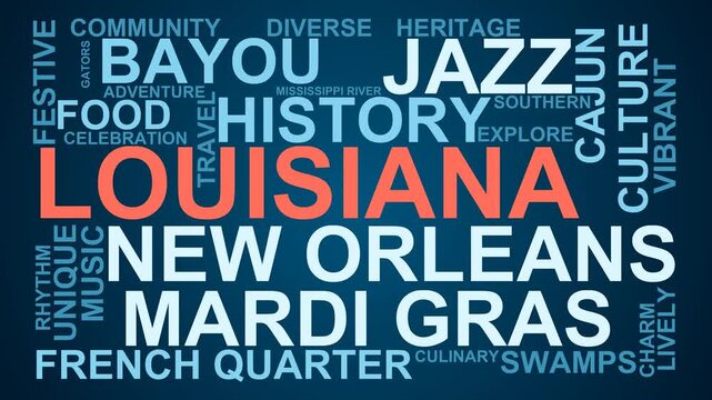 Louisiana Word Cloud