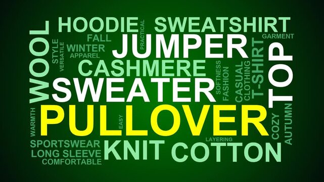 Pullover Word Cloud