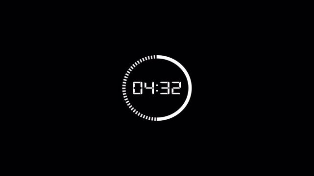 10 Second Circle Countdown Timer Animation from 10 to 0 | Animated Digital Countdown for Special Deals and Promotions

