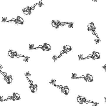 seamless pattern gears steampunk device hand drawn. clockwork anachronism, cogwheel steam, invention contraption gears steampunk device black sketch illustration
