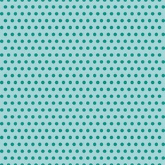 Polka dots pattern fabric blue ocean turquoise green bright color high saturation dotted texture Dot fashion seamless background © Zentya