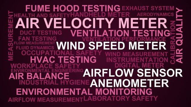 Air Velocity Meter Word Cloud