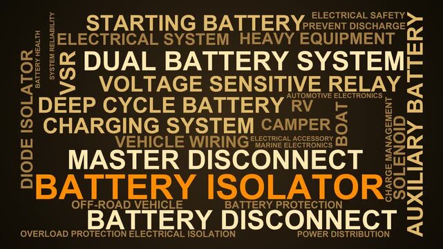 Battery Isolator Word Cloud