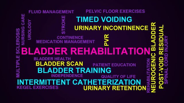 Bladder Rehabilitation Word Cloud