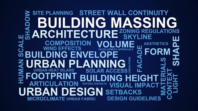 Building Massing Word Cloud