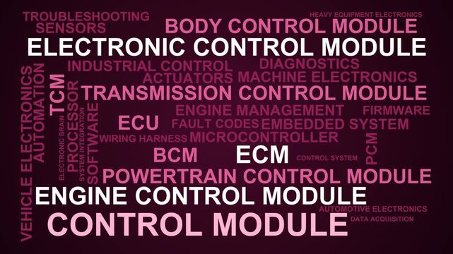 Control Module Word Cloud