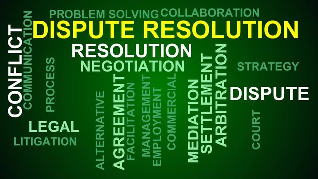 Dispute Resolution Word Cloud