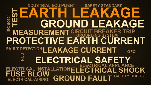 Earth Leakage Word Cloud