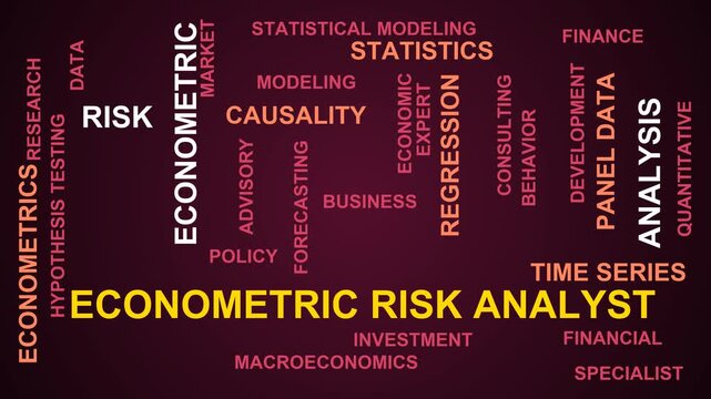 Econometric Risk Analyst Word Cloud