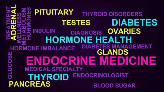 Endocrine Medicine Word Cloud