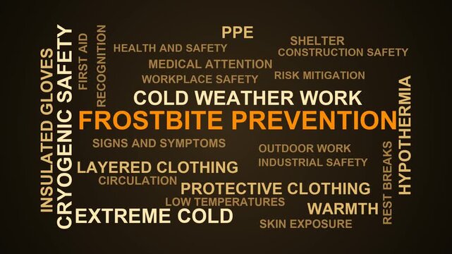 Frostbite Prevention Word Cloud