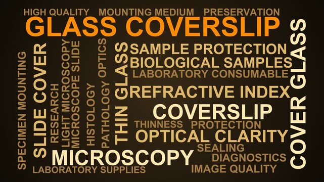 Glass Coverslip Word Cloud