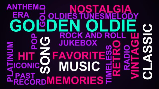 Golden Oldie Word Cloud