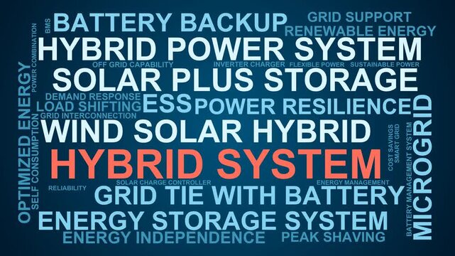 Hybrid System Word Cloud