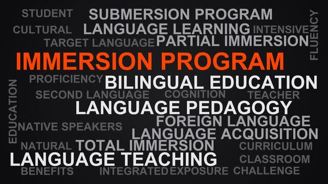 Immersion Program Word Cloud