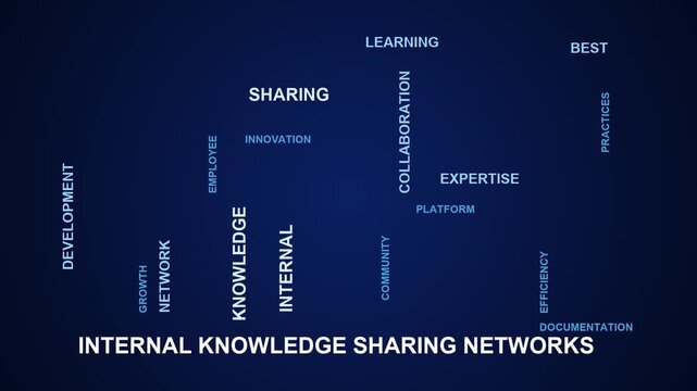 Internal Knowledge Sharing Networks Word Cloud