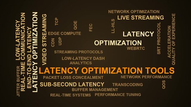 Latency Optimization Tools Word Cloud