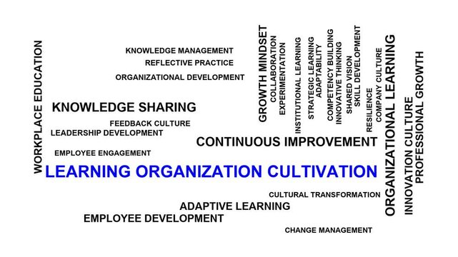 Learning Organization Cultivation Word Cloud