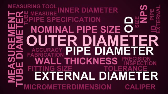 Outer Diameter Word Cloud