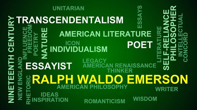Ralph Waldo Emerson Word Cloud