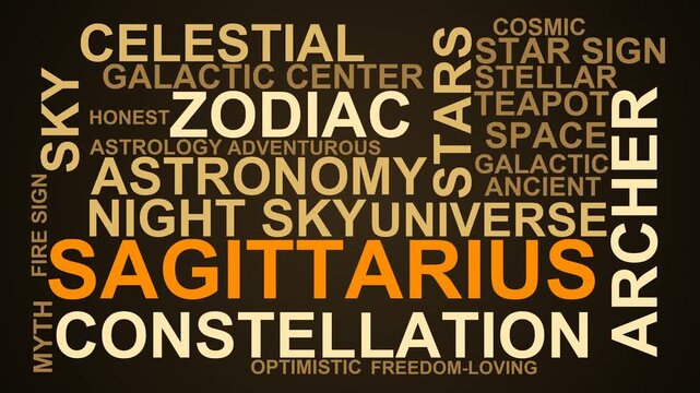 Sagittarius Word Cloud
