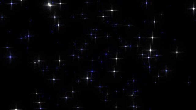 twinkling glitter stars overlay, white shining particles with glowing magic burst, cartoon doodle twinkle effects. fantasy light motion background, 4k seamless loop