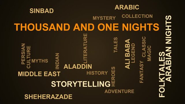 Thousand And One Nights Word Cloud