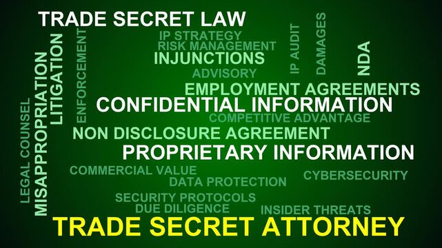 Trade Secret Attorney Word Cloud